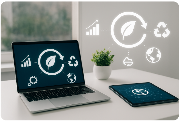 PEN Digit. és körforgásos gazdaság AI kép