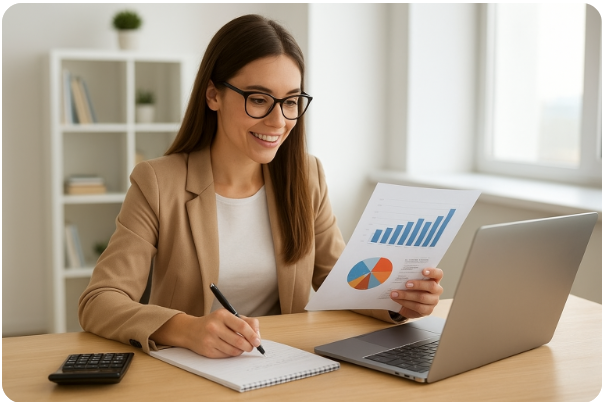 ZEK Sikeres pénzügyi élet AI kép